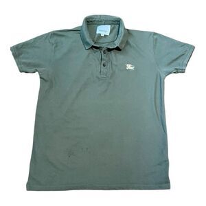 Burberry Green Polo Shirt Classic Design